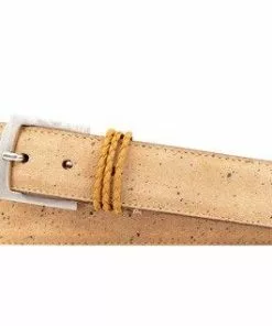 Martin Dingman Accessories Bermuda Braid Denim Nubuck Strap (Cappuccino)