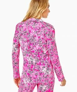 Lilly Pulitzer PJ Knit Button-Up (Purposefully Pink)