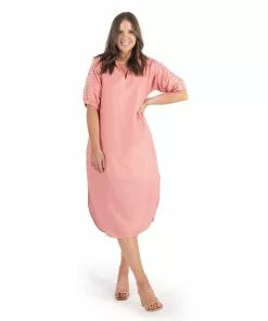 Emily Mccarthy Dresses Poppy Caftan (Sugar Coral)