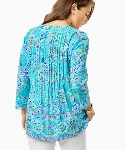 Lilly Pulitzer Tops Marilina Tunic (Turtle Szn)