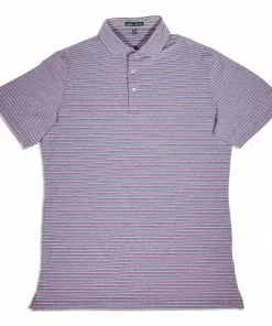 Southern Point Tops Performance Polo (Atlantic Stripe)