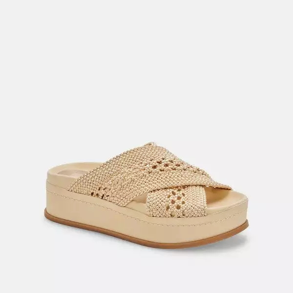Dolce Vita Shoes Winona Sandals (Vanilla Woven) 3 Dolce Vita Shoes Winona Sandals (Vanilla Woven)