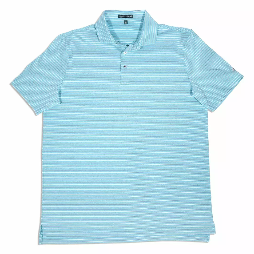 Southern Point Performance Polo (Seagrass Stripe) 3 Southern Point Performance Polo (Seagrass Stripe)