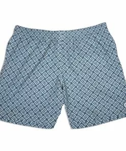 Southern Point Patterned Trunk (Washed Blue Palm)