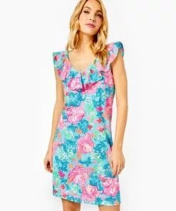 Lilly Pulitzer Alessa Dress (Luscious Lions) Dresses