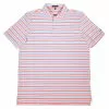 Southern Point Performance Polo (Heathered Blue/Peach)