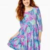 Lilly Pulitzer Geanna Dress (Porto Blue You've Been Spotted)