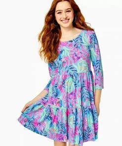 Lilly Pulitzer Geanna Dress (Porto Blue You've Been Spotted)