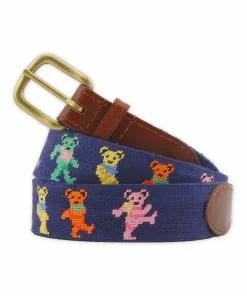 Smathers & Branson Dancing Bears Belt (Dark Navy) Gifts For Him