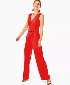 Lilly Pulitzer Jannah Jumpsuit (Ruby Red)
