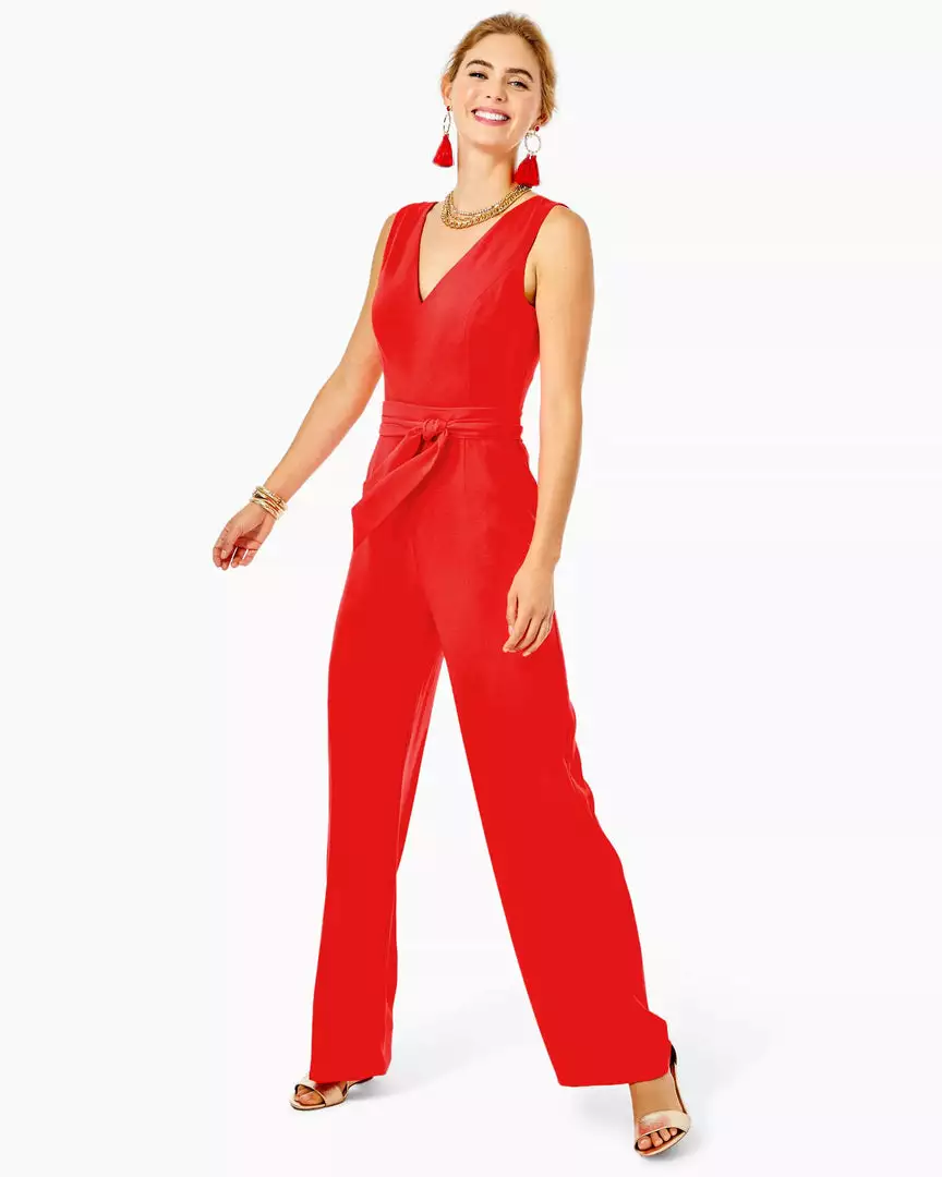 Lilly Pulitzer Jannah Jumpsuit (Ruby Red) 3 Lilly Pulitzer Jannah Jumpsuit (Ruby Red)