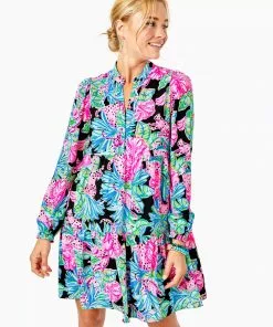 Lilly Pulitzer Dresses Winonna Stretch Dress (Jaguar Jungle)