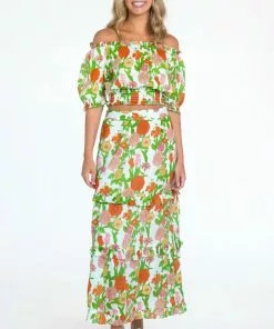 Olivia James The Label Gia Top (Mod Floral Melon)