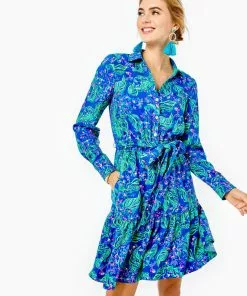 Lilly Pulitzer Eilenne Dress (Serenade In The Shade) Dresses
