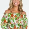 Olivia James The Label Gia Top (Mod Floral Melon)
