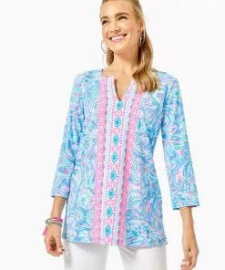 Lilly Pulitzer Tops Karina Tunic (Fish Kiss)