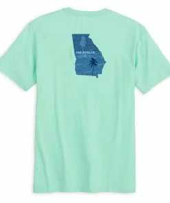 Fish Hippie Georgia Short Sleeve Tee (Spring Mint) Tops