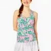 Lilly Pulitzer Tops Mina Bra Tank UPF 50+ (Baby Always Worth It)