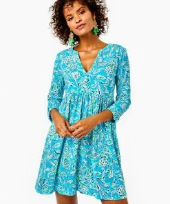Lilly Pulitzer Loran Dress (Turquoise Oasis) Dresses