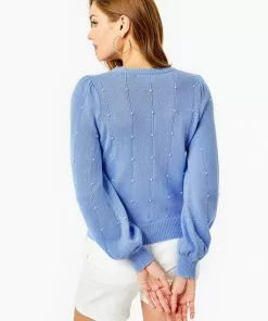 Lilly Pulitzer Geraldine Sweater (Blue Peri) Tops