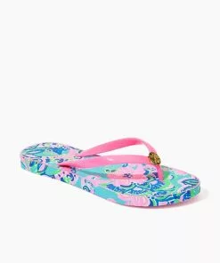 Lilly Pulitzer Pool Flip Flop (Jungle Sunrise)