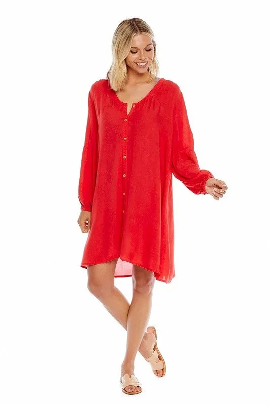 Mudpie Swim Vienna Cover-Up (Coral) 3 Mudpie Swim Vienna Cover-Up (Coral)