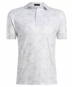 G/Fore Icon Camo Printed Polo (Snow) Tops