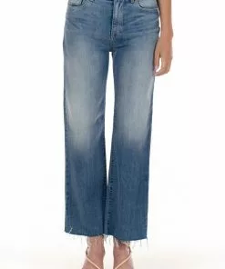 Fidelity Denim Bottoms Bronco Wide Leg Cropped Pant (Malibu)