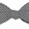 R. Hanauer Black & White Houndstooth Bow Tie Accessories