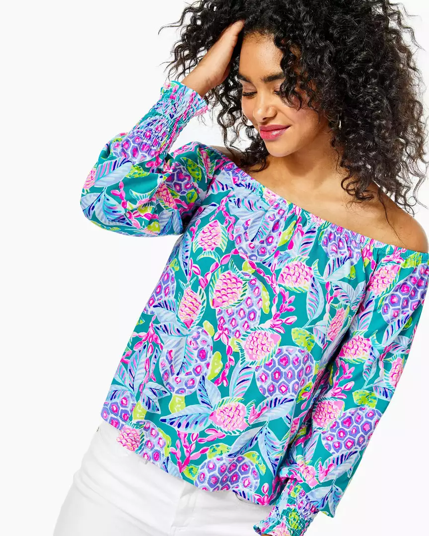 Lilly Pulitzer Lana Top (Turtle Wave) 5 Lilly Pulitzer Lana Top (Turtle Wave)