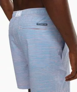 Southern Tide Felton Stripe Swim Trunk (Quartz Pink)