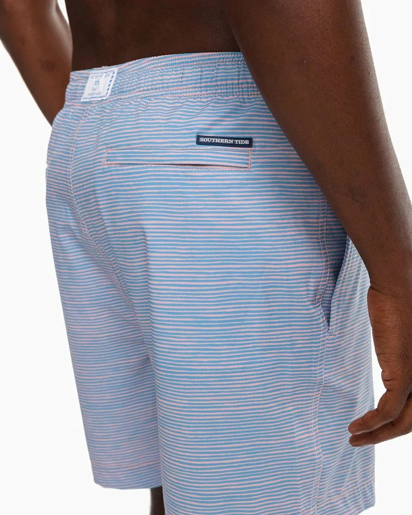 Southern Tide Felton Stripe Swim Trunk (Quartz Pink) 4 Southern Tide Felton Stripe Swim Trunk (Quartz Pink)
