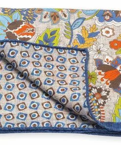R. Hanauer Natural Paisley & Geometric Pocket Square Accessories