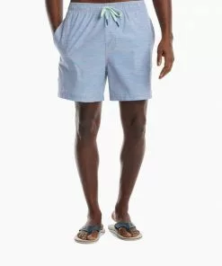 Southern Tide Felton Stripe Swim Trunk (Quartz Pink)