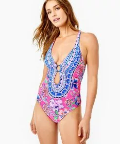Lilly Pulitzer Swim Ester One Piece (Last Bud Not Least)