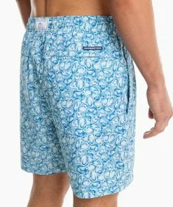 Southern Tide Oysterfest Swim Trunk (Ocean Teal)