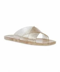Steve Madden Shoes Horizon Sandal (Gold Glitter)