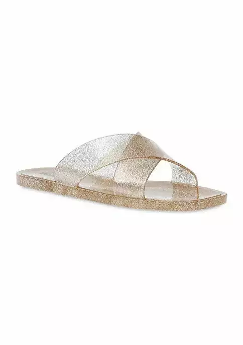 Steve Madden Shoes Horizon Sandal (Gold Glitter) 3 Steve Madden Shoes Horizon Sandal (Gold Glitter)