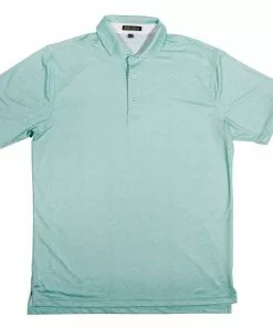 Southern Point Cooling Performance Polo (Navy/Mint Stripe) Tops