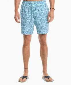 Southern Tide Oysterfest Swim Trunk (Ocean Teal)