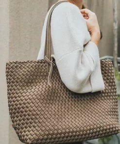 Naghedi Jet Setter Small Tote (Mink) Accessories 7 Naghedi Jet Setter Small Tote (Mink) Accessories