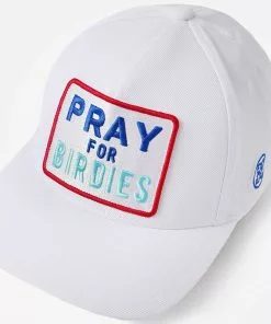 G/Fore Accessories Pray For Birdies Snapback (Snow)