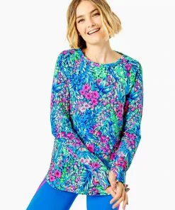 Lilly Pulitzer Blythe Pullover (Multi Tiny Garden)