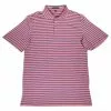 Southern Point Performance Polo (Washed Navy/Deep Coral)