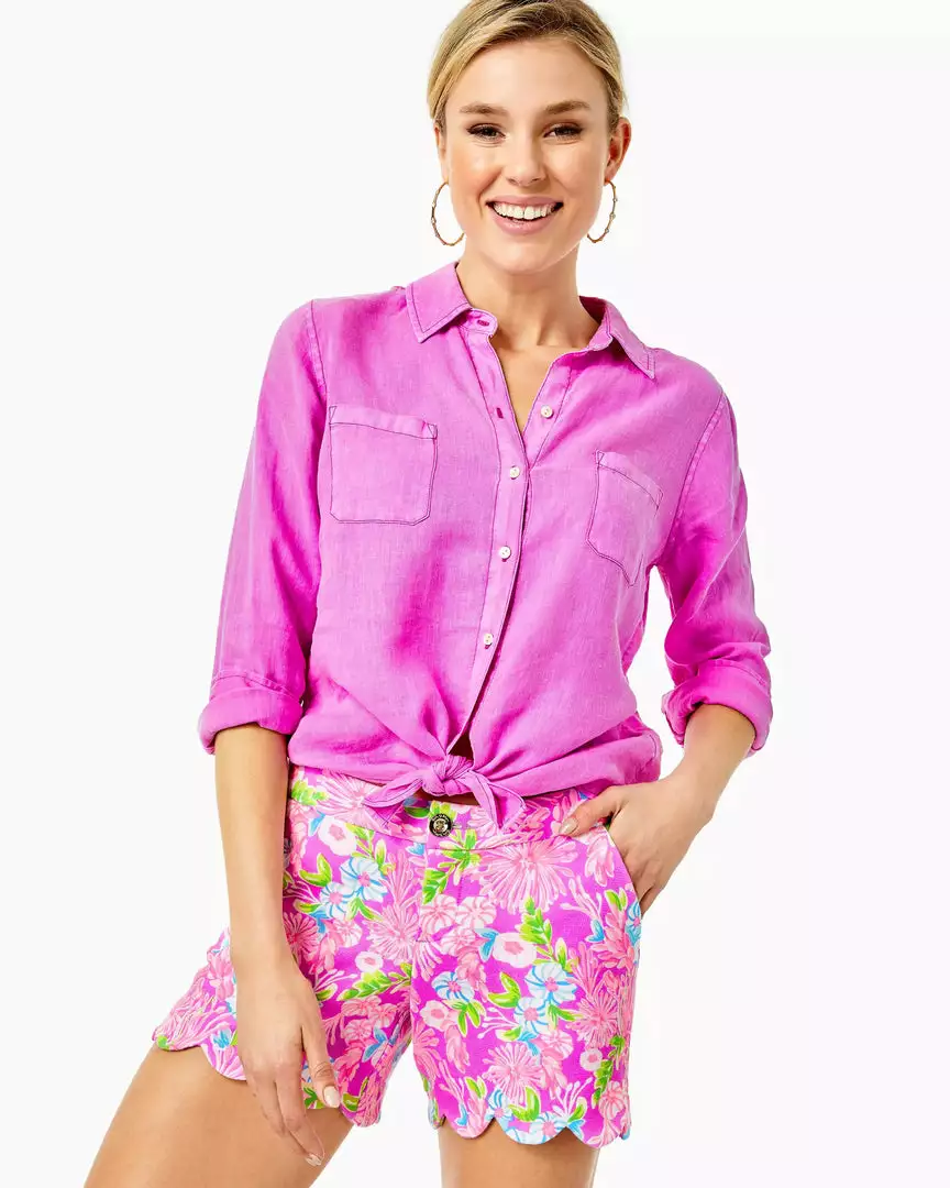 Lilly Pulitzer Bottoms 5" Buttercup Knit Stretch Short (Amethyst Moms The Word) 3 Lilly Pulitzer Bottoms 5" Buttercup Knit Stretch Short (Amethyst Moms The Word)