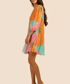 Trina Turk Silvery Dress (Turquoise Multi)