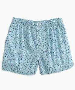 Southern Tide Set The Bar High Boxer (Aquamarine) Bottoms