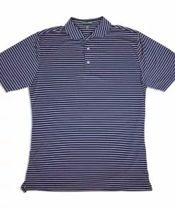 Southern Point Cooling Performance Polo (Navy/Pink Stripe)