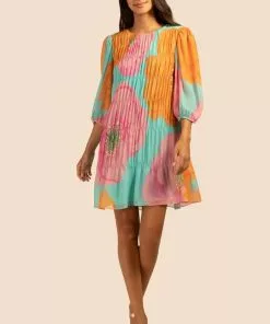 Trina Turk Silvery Dress (Turquoise Multi)