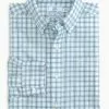 Southern Tide Tops Ponderosa Plaid Sportshirt (Aquamarine) 1 Southern Tide Tops Ponderosa Plaid Sportshirt (Aquamarine)